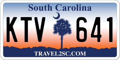SC license plate KTV641
