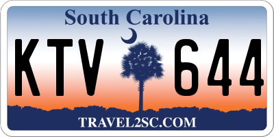 SC license plate KTV644