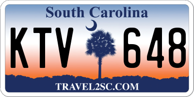 SC license plate KTV648