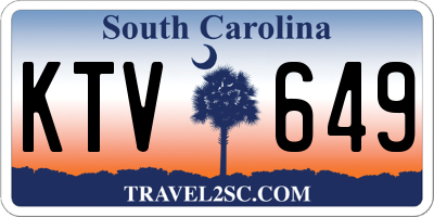 SC license plate KTV649
