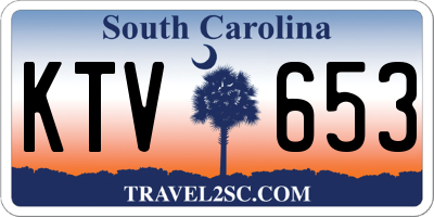 SC license plate KTV653
