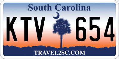 SC license plate KTV654