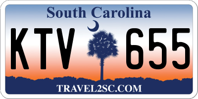 SC license plate KTV655
