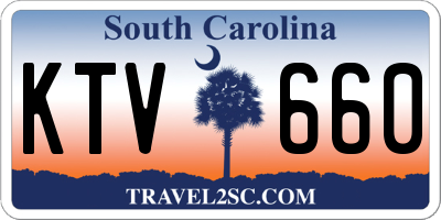 SC license plate KTV660