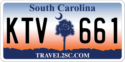 SC license plate KTV661