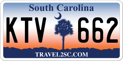 SC license plate KTV662