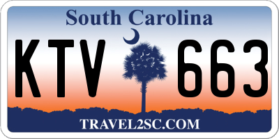SC license plate KTV663