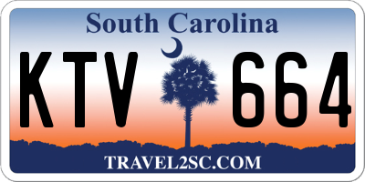 SC license plate KTV664