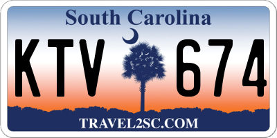 SC license plate KTV674