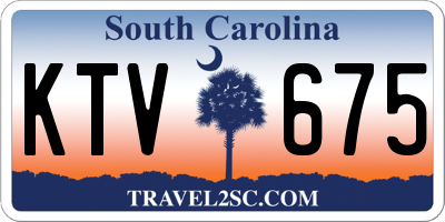 SC license plate KTV675