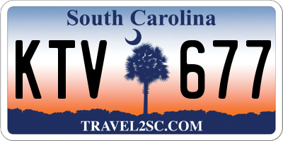 SC license plate KTV677