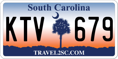 SC license plate KTV679