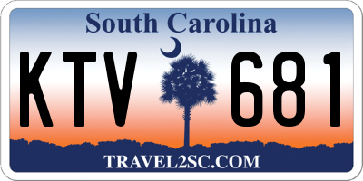 SC license plate KTV681