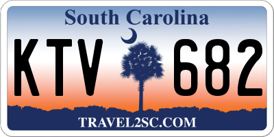 SC license plate KTV682