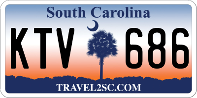SC license plate KTV686