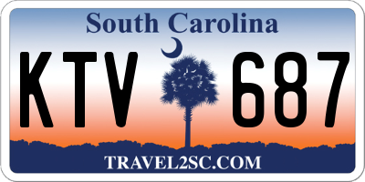 SC license plate KTV687