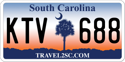 SC license plate KTV688