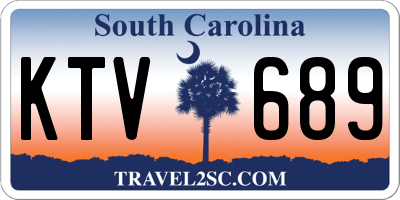 SC license plate KTV689