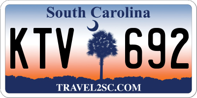 SC license plate KTV692