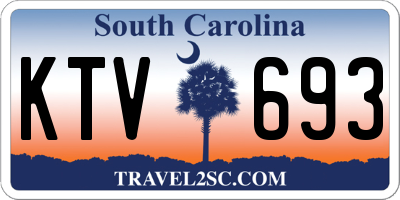 SC license plate KTV693