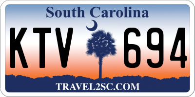 SC license plate KTV694