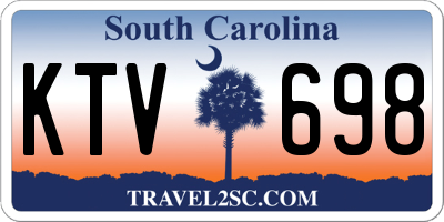SC license plate KTV698