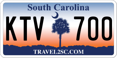 SC license plate KTV700