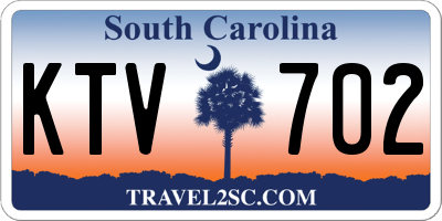 SC license plate KTV702