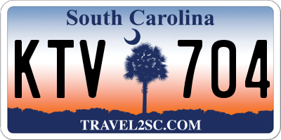 SC license plate KTV704