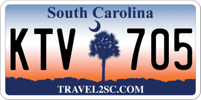 SC license plate KTV705