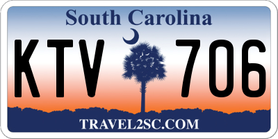 SC license plate KTV706