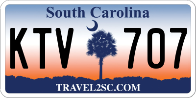 SC license plate KTV707