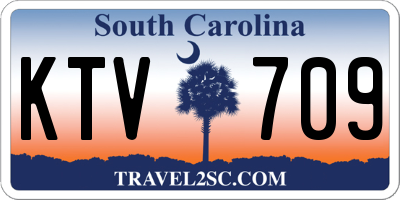 SC license plate KTV709