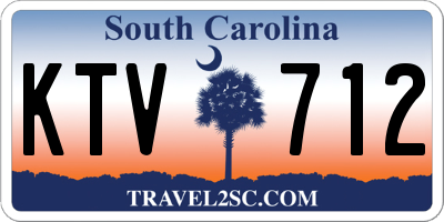 SC license plate KTV712