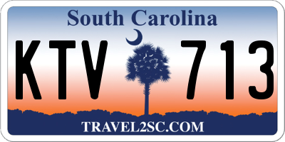 SC license plate KTV713