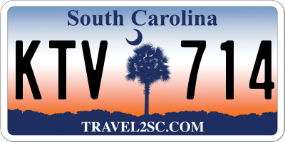 SC license plate KTV714