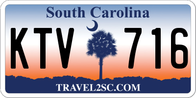 SC license plate KTV716