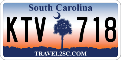 SC license plate KTV718