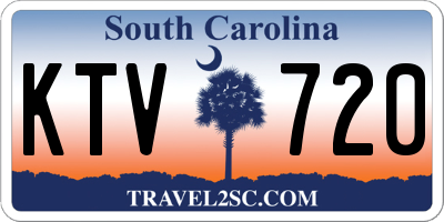 SC license plate KTV720