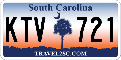 SC license plate KTV721