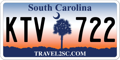 SC license plate KTV722