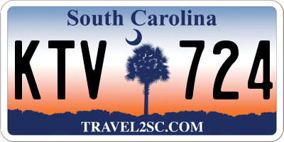 SC license plate KTV724