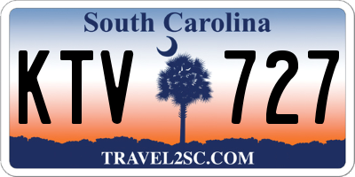 SC license plate KTV727