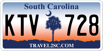 SC license plate KTV728