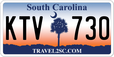 SC license plate KTV730