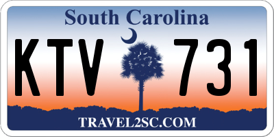 SC license plate KTV731