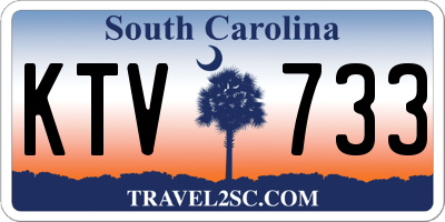 SC license plate KTV733