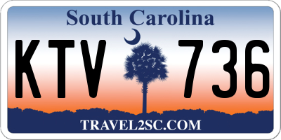 SC license plate KTV736