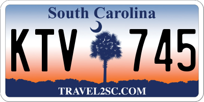 SC license plate KTV745