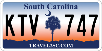 SC license plate KTV747